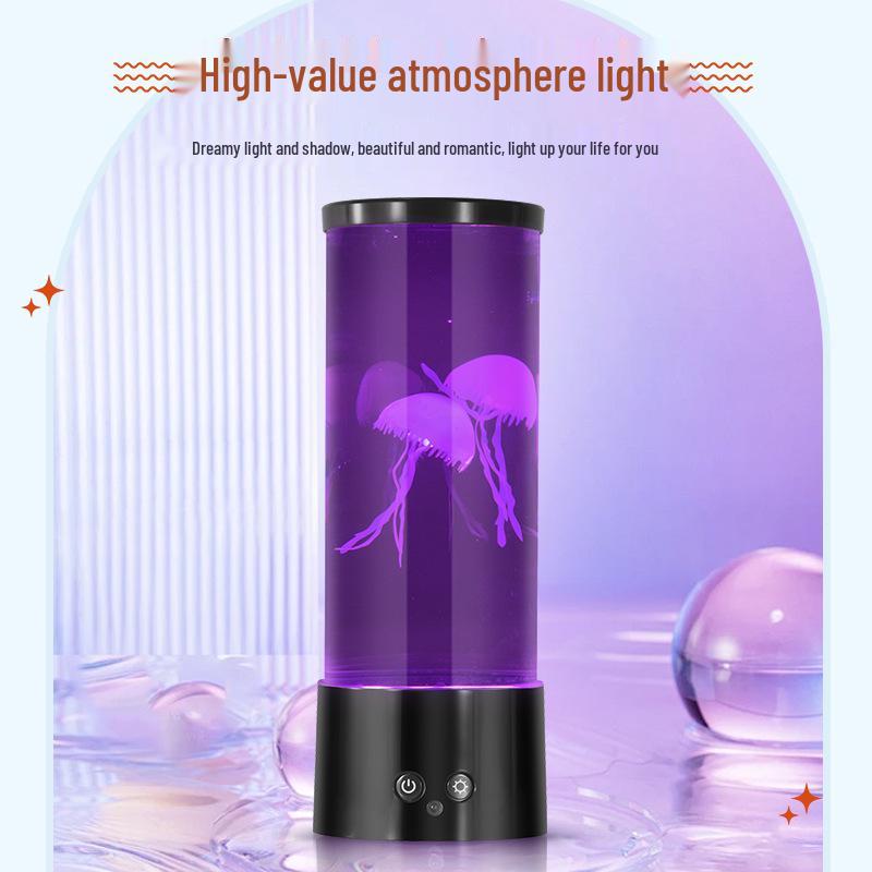 LED Jellyfish Lamp - Creative Decorative Night Light for Home and Bedroom