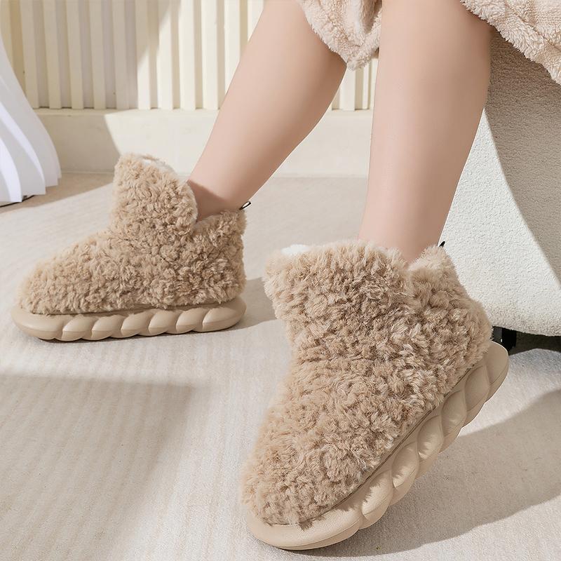 Damen Hausschuhe EVA Memory Foam Gemütlich Weich Leicht Mädchen Kurze Stiefel Warm Winter Flauschige Hausschuhe