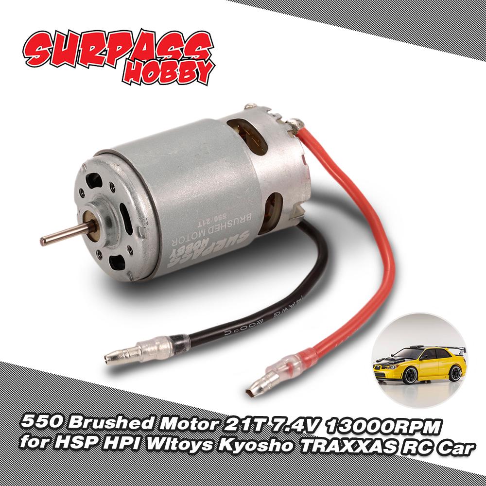SUPERPASS HOBBY 550 Brushed Motor 21T 7.4V 13000RPM for HSP Wltoys Car HOT