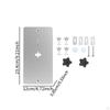 Electric Jig Saw Flip Board Aluminum Alloy Premium Performance Insert Plate for Woodworking
