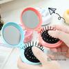 Cute Cartoon Folding Massage Comb for Girls - Portable Round Air Cushion Design