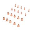 20Pcs Plasma Electrode Tip 52558 51311 P1.3 Nozzle Brass Consumables for PT80 IPT‑80 PTM‑80