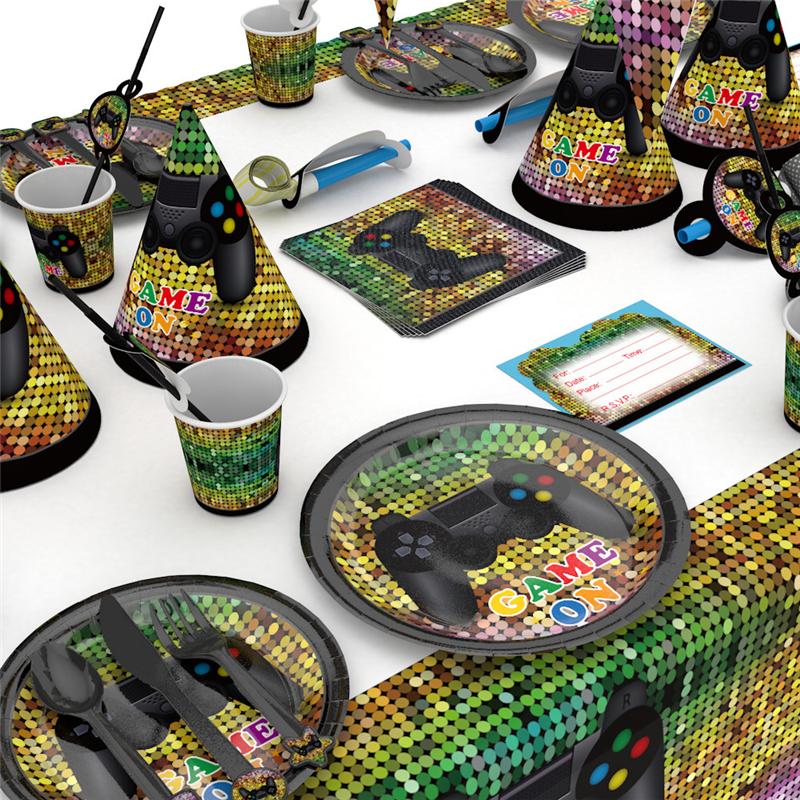 Game Theme Birthday Party Birthday Supplies Decor Battle Gaming Controller Video