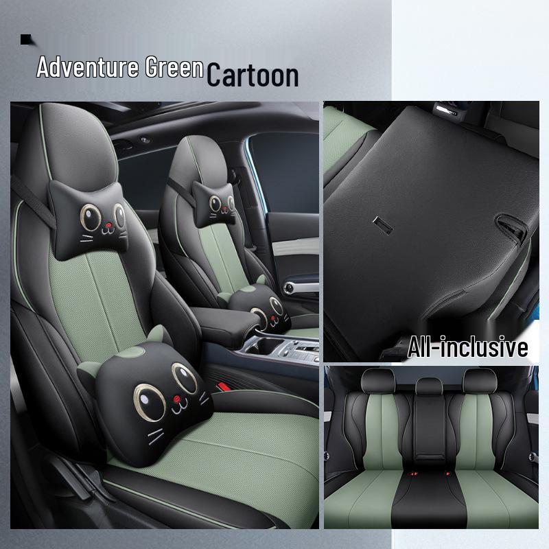 LTCS Car Seat Cushion: Sports Leather Cover for BYD Yuan PLUS, All-Season