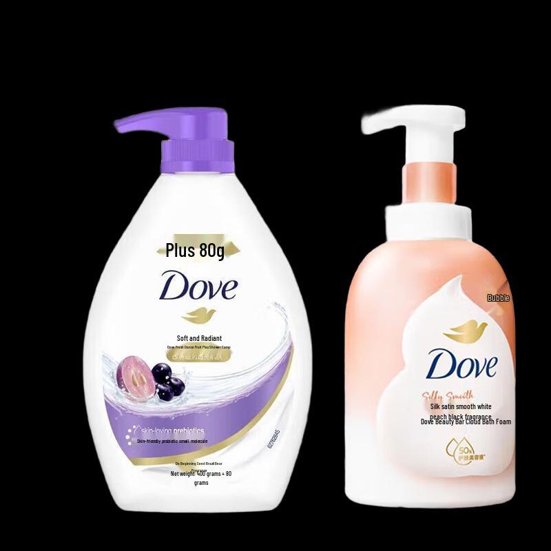 Dove White Peach & Gentle Brightening Body Wash Set