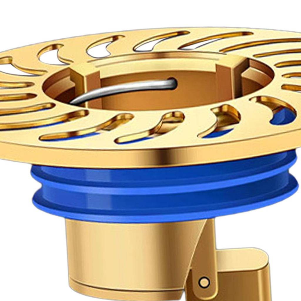 Self Closing Odor Proof Floor Drain Core Copper for Basements Sinks Kitchen