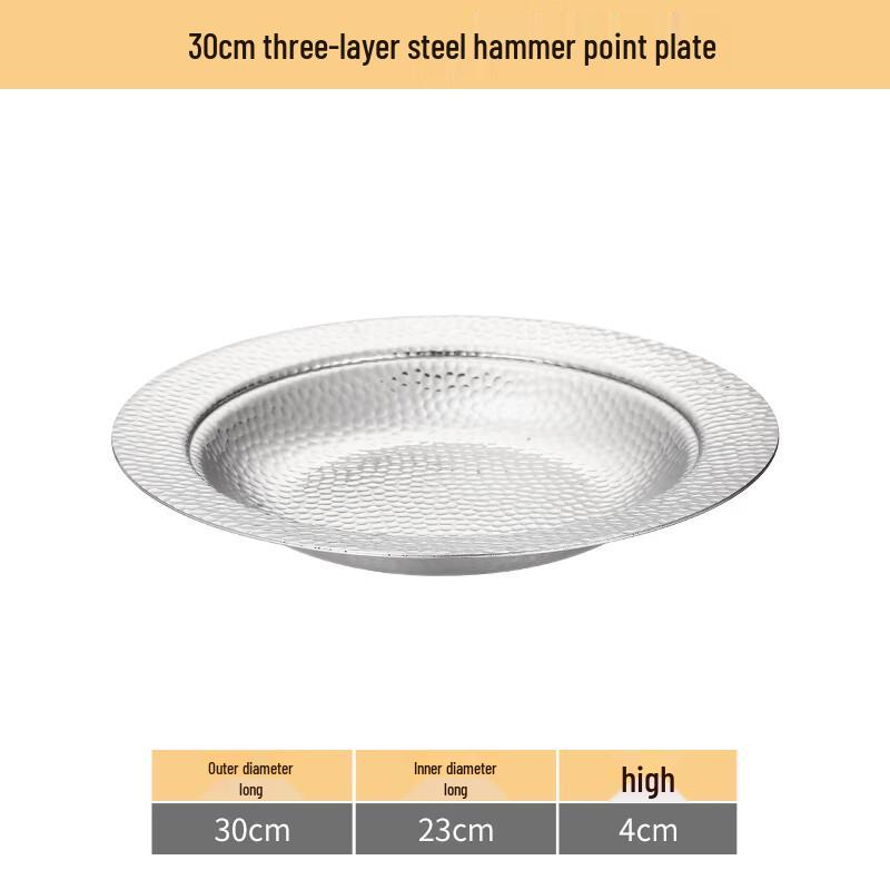 Naijiang 304 Stainless Steel Shallow Dry Pot/Hotpot