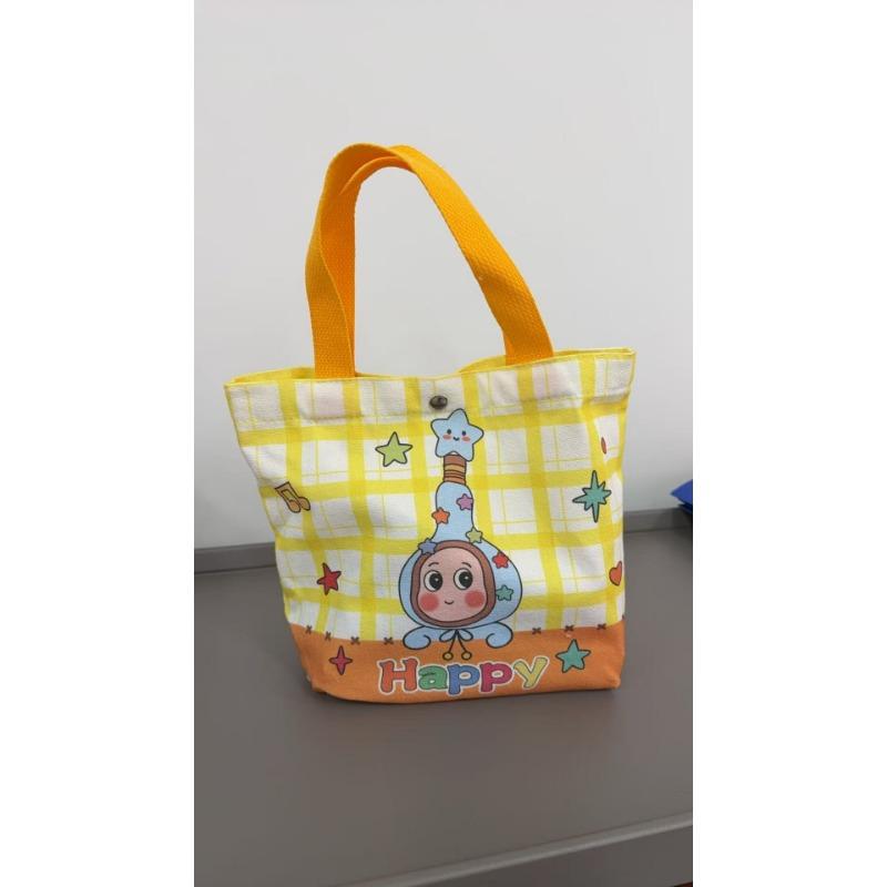 Cartoon Pattern Birthday Gift Bag Canvas Bag Accompanied in Stock Children s Day Children s Day Student Kindergarten Canvas Bag