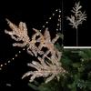 Glitter Branches Christmas Tree Pendant Shiny Handmade Christmas Cypress Leaf Creative DIY Christmas Ornament Christmas Decor