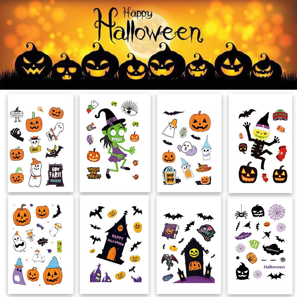 8 Halloween Party Guka Stickers DIY Handbook Small Card Mobile Case Can Decorate Holiday Gifts