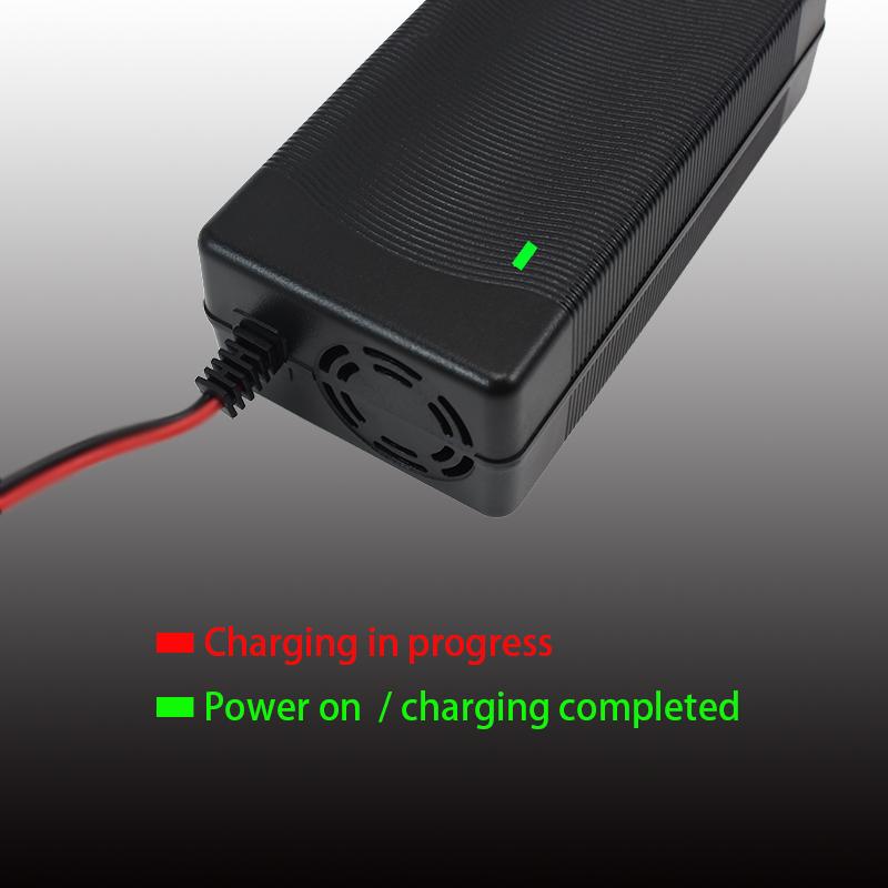 36V 6A Battery Charger 42V GX16 IEC XT60,XT90 Lithium Li-ion Li-poly Fast Charger 10S 36 Volt