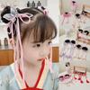 2pcs Chinese Style Children Bowknot Headband Tassel Hair Rope Baby Wig Chignon  New Year