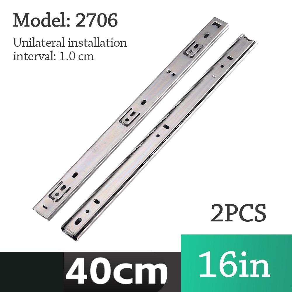 2PCS Smooth Glide Bearing Drawer Slides Two Way Slide 10mm Wide Drawer Glides Full Extension Hardware Accessories