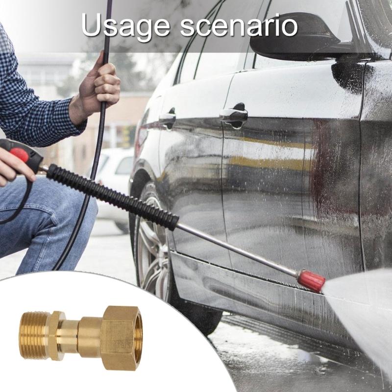 Universal Copper Adapter For High Pressures Washer Quickly Connect Fitting Corrosions Resistant Leakproof