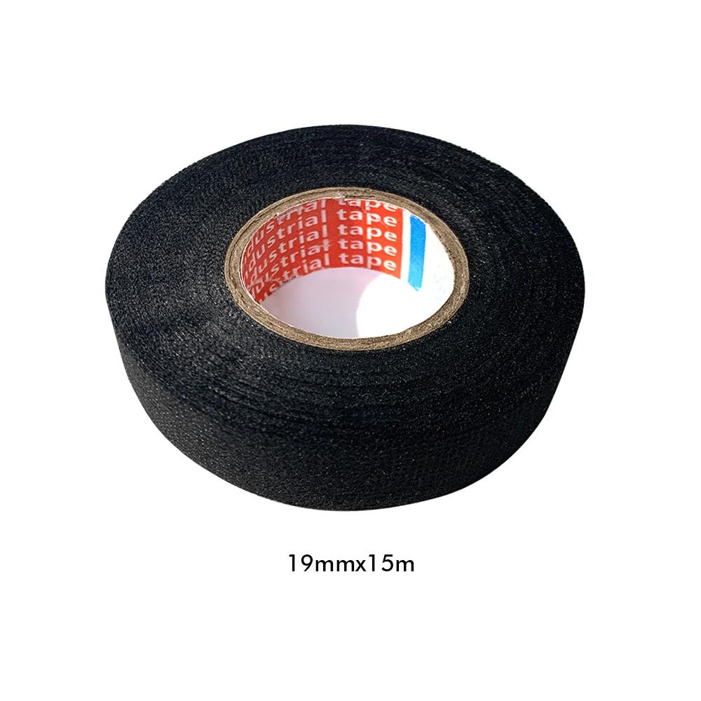 Wire Harness Automotive Cloth Tape Heat Resistant Waterproof Insulating Tapes for Electrical Cables Black Adhesive Fabric Tapes