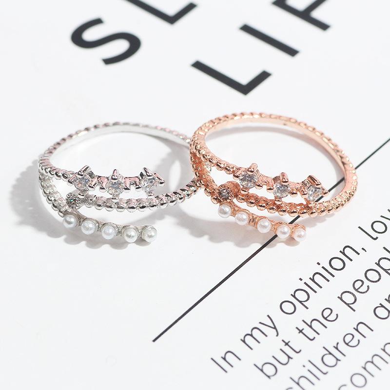 Delicate Ladies Fashion Open Ring In Gold Decorative Accessories For Outings