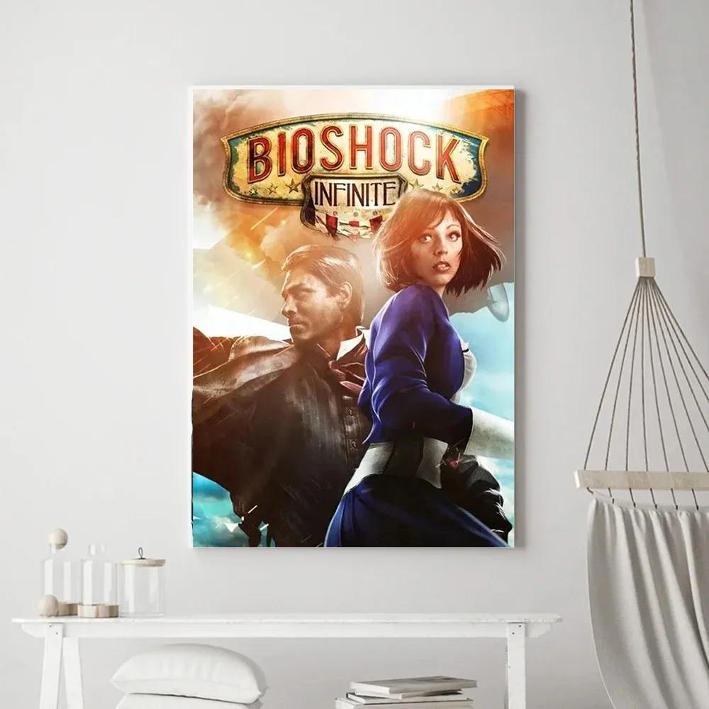 

Classic Video Game Vintage Poster Prints Retro B-Bioshocks Of Rapture Canvas Painting Wall Art Picture Living Room Home Decor 20x30cm no frame