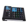 4 Channel Sound Mixer Mic Set with Dual Wireless UHF Microphone RGB Mixing Console for Home Karaoke DJ Support MP3