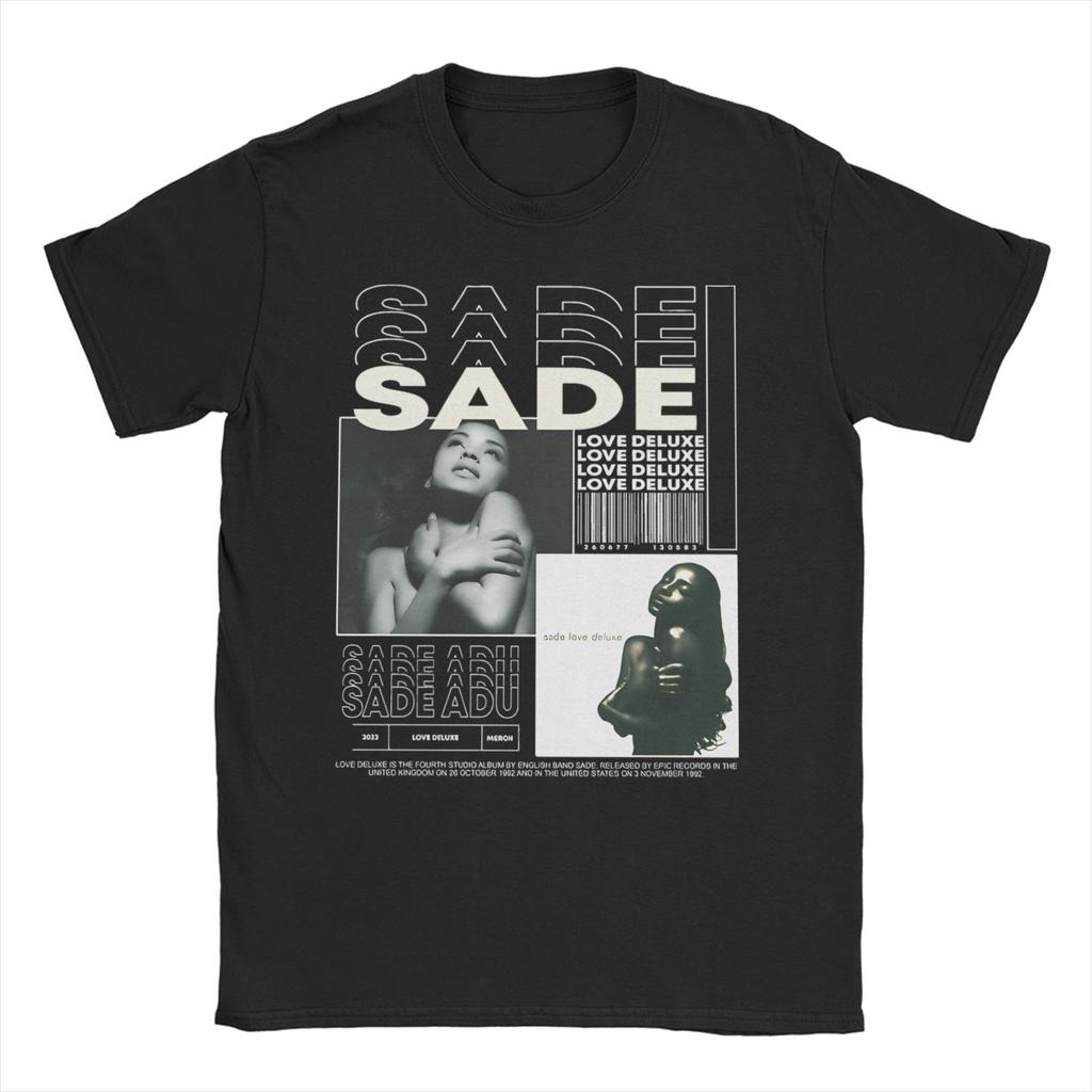 SSade Adu Singer 80s Music T Shirt for Unisex Women Pure Cotton Cool TShirt Crew Neck Tees Short Sleeve Clothes Gift Idea