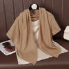 Plain Basic Design 90 Cm Square Pleated Viscose Shawls Scarf Lady High Quality Wrap Pashmina Stole Bufandas Muslim Hijab Sjaal