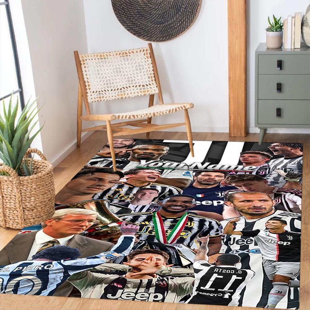 Juventus Customize Your Name Carpet Design for Kitchen Hallway Dormitory Playrooms Antislip Carpet Anime Office Decor