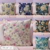 Classic Pattern Cushion Cover Natural Linen Organic Fabric DoubleSided Printing Couch Pillow Covers Home Decor
