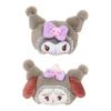 Sanrio Mikko Illustrations Hair Clip and Ages 3 and 220051 Set, Kuromi, Right-Facing Left-Facing, Up,