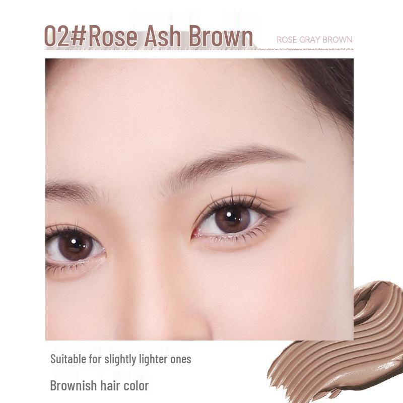Novo Super Fine Soft Mist Eyebrow Mascara, Natural Light Color, Long-Lasting, Smudge-Proof, Affordable Makeup.