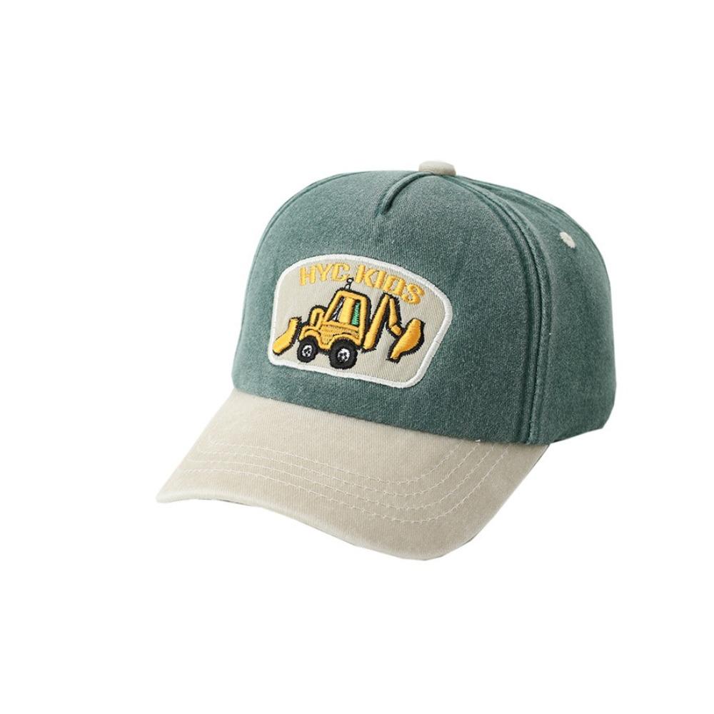 Cappellino con visiera regolabile Colore lavato Cappellino da baseball 2025 Cappello da sole Bambini