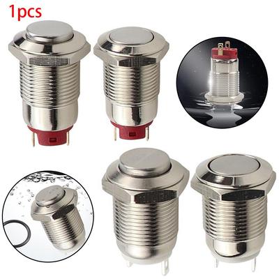 Premium Stainless Steel Round Metal Push Button Switch for Power Reset