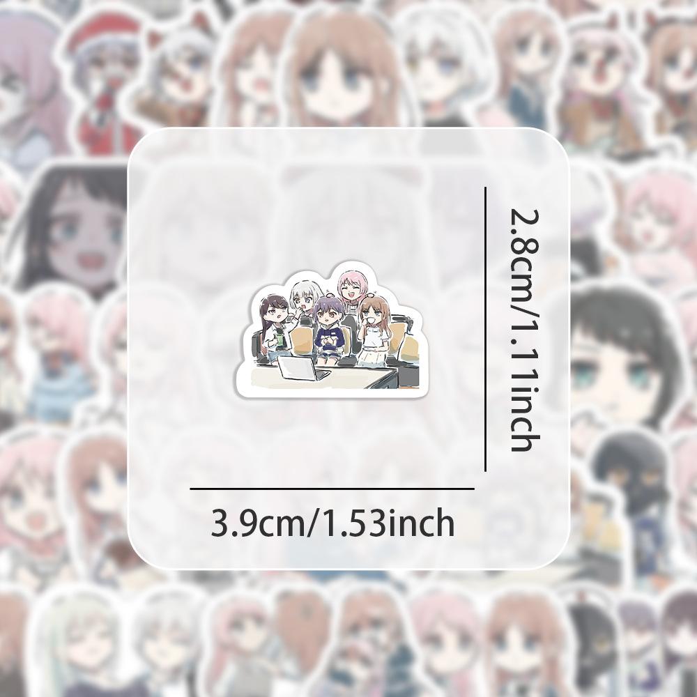 1050 100Pcs Bang Dream! Mygo Cartoon Cute Funny Doodle Stickers Decorative Water Cup Notebook Suitcase Decal Toy Stickers