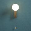 Nordic glass ball Wall Lamps Bedroom Bedside Wall Lights With On/off Switch Glass Sconces Living Room Decorative Indoor Lighting