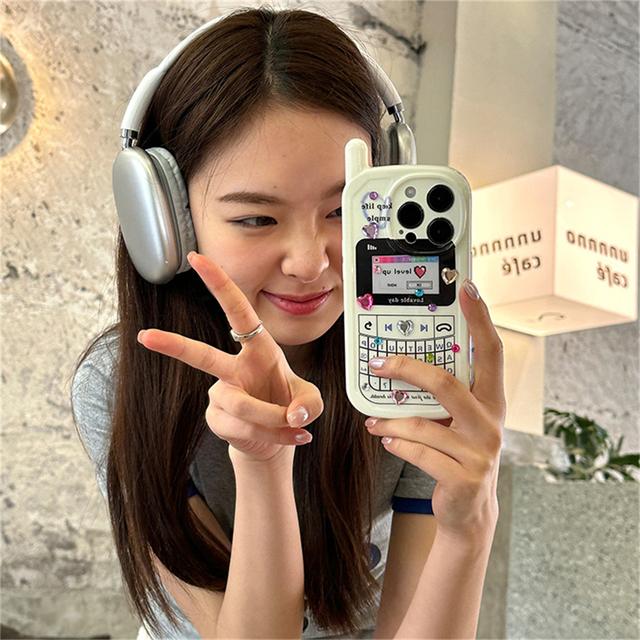 

Корейский милый мультяшный 3d чехол для телефона с бриллиантовым сердечком для Iphone 14 13 12 11 Pro Max 3d дизайн мобильного телефона противоударный мягкий чехол Funda For iPhone 14