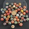 DIY Retro Ceramic Pumpkin Beads Bracelet Accessories - Handmade Jewelry Stringing & Weaving Materials