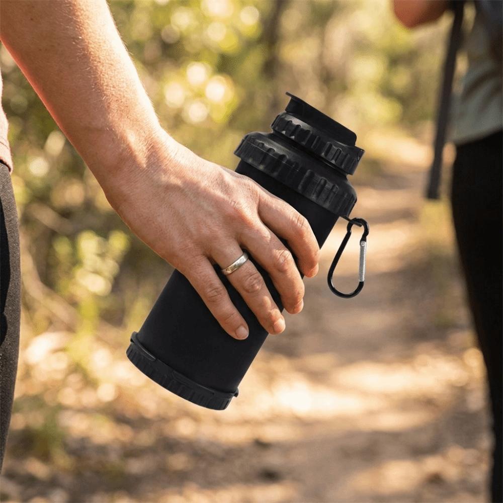 Portable Sports Water Flask Collapsible Fitness Drinking Cups Silicone Folding Water Bottle Travel