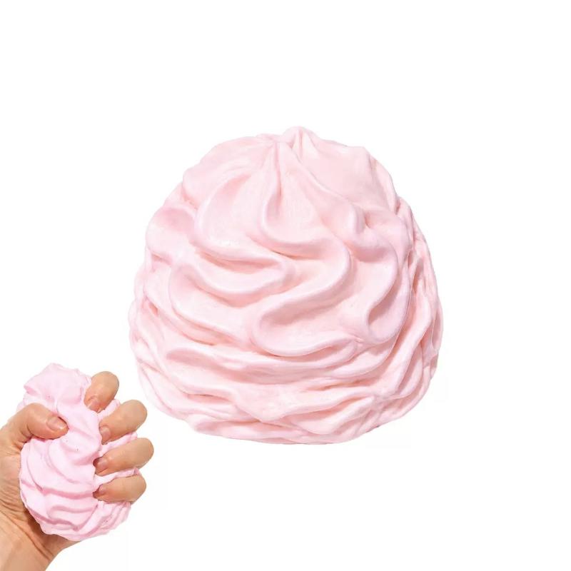 Cream Squishy Toy Soft Fluffy Cream Shape Slow Rebound Squeeze Fidget Toy Stress Relief Vent Decompression Anxiety Relief Toy