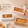 Gift Storage Boxes Kraft Paper Dessert Box Homemade Bread Chocolate Sweets Packaging Box Holiday Birthday Gift Packing Container