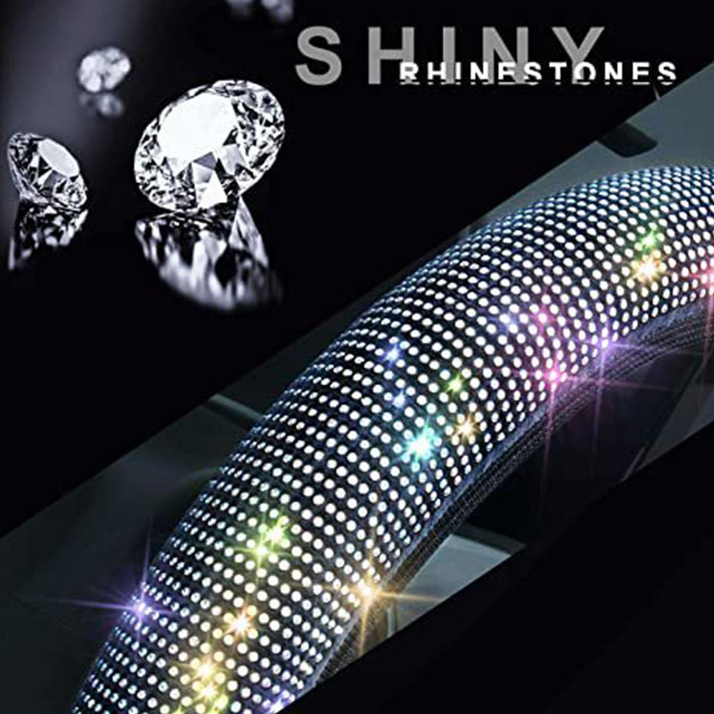 Car Steering Wheel Cover 15in Stylish Shiny Antislip Steering Wheel Protector for Most Cars