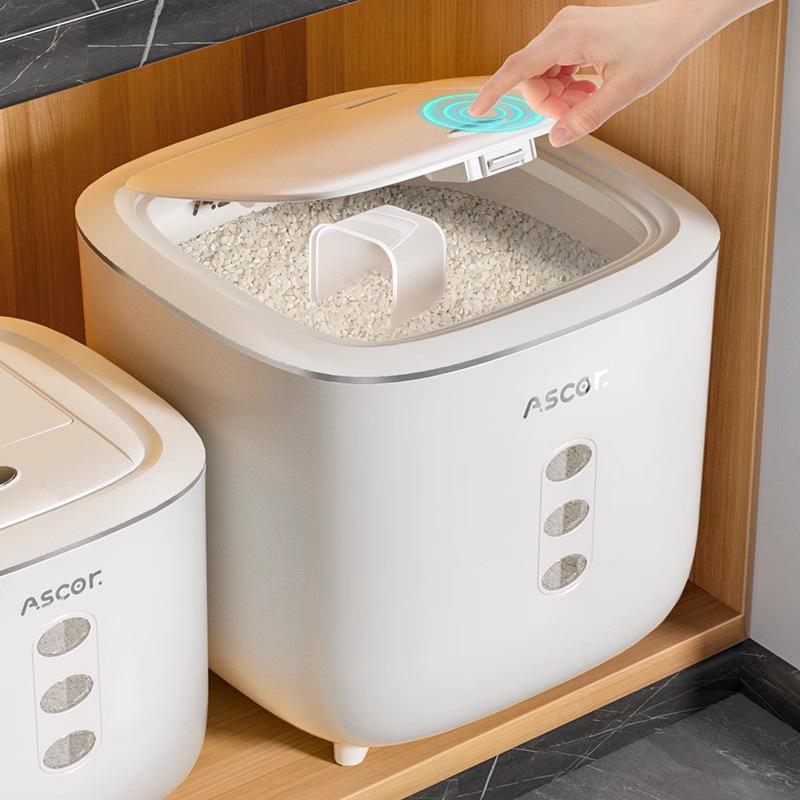 2026 Model Sealed Food-Grade Storage Bucket: Insect & Moisture-Proof Container for Rice, Flour & Pet Food.