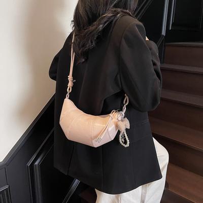 Nischendesign Tasche Damen 2025 neu Sommer vielseitige Umhängetasche hochwertig Knödel Schulter Croissant