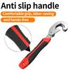High Carbon Steel Adjustable Universal Wrench - Double Open End Multifunctional Spanner for Manual Hardware & Repair