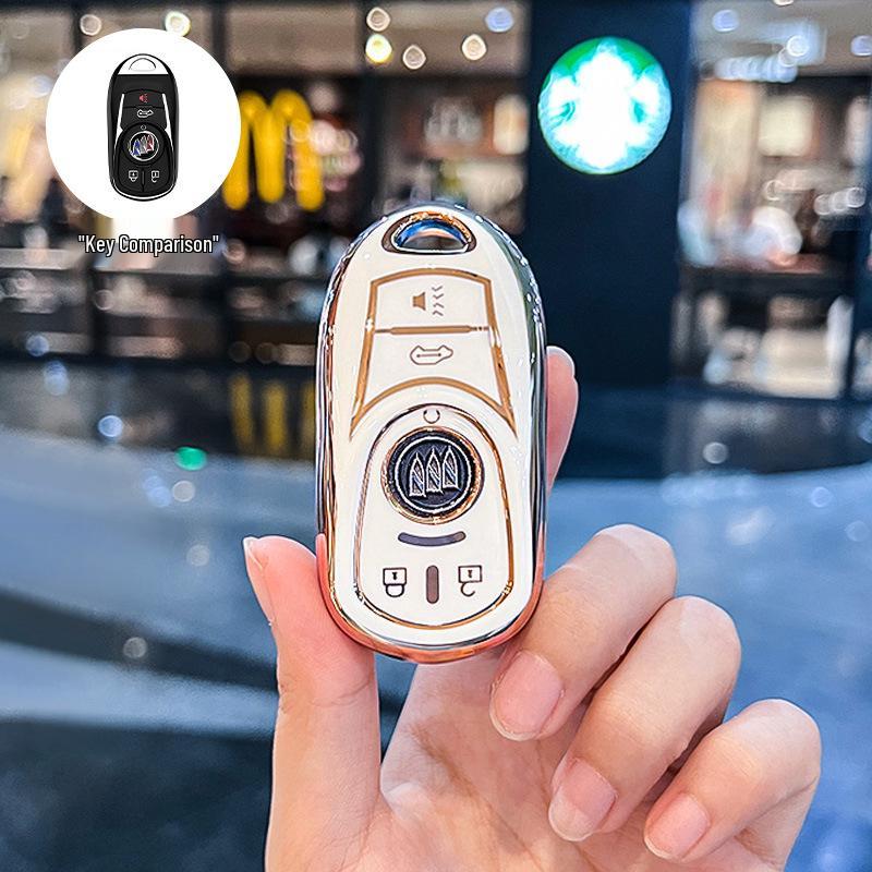 Buick Car Key Case for GL8, Lu Shang, Gong Wu Cang, ES, Lu Zun, and Avenir Models - Key Shell Buckle Bag