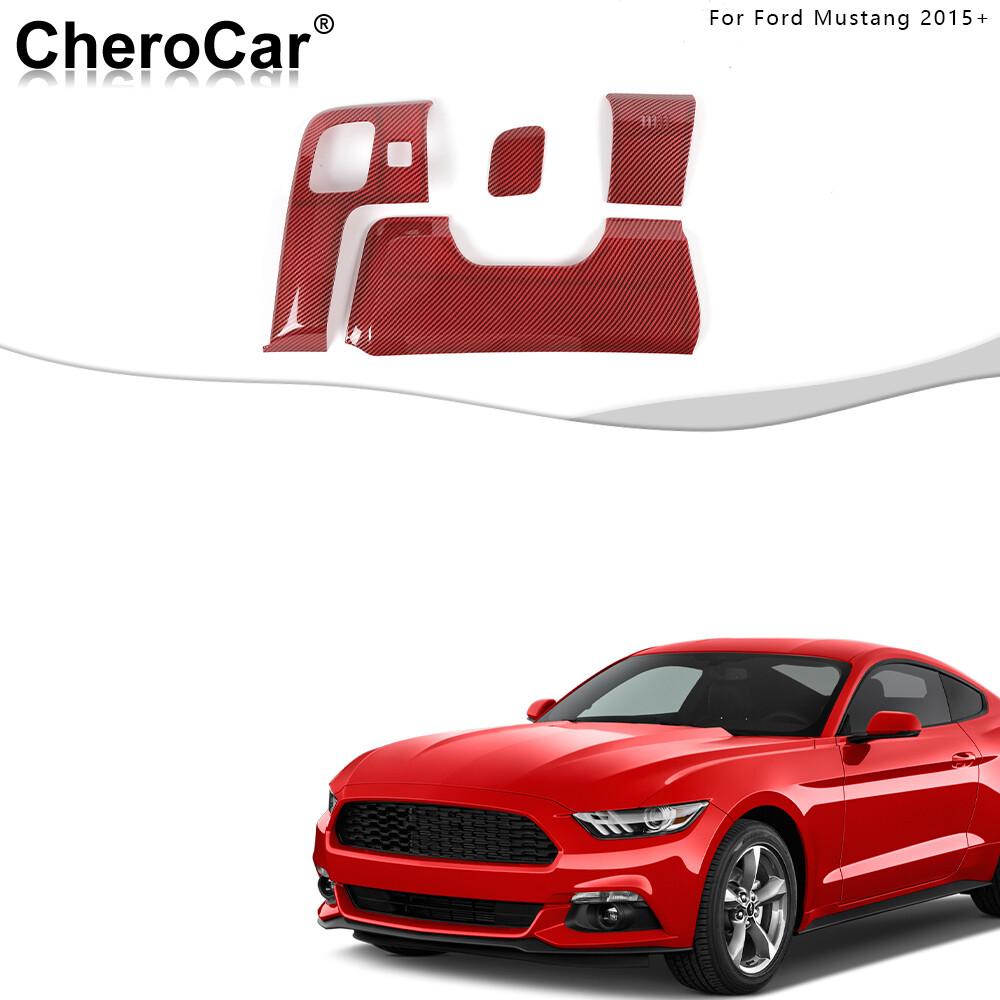 Steering Wheel Lower Panel Trim Center Console Cover Decor For Ford Mustang 15+