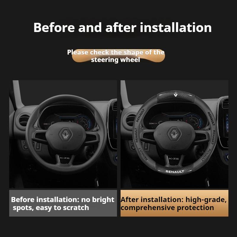 2026 Hot For Renault Hub Caps Car Steering Wheel Cover for Renault Megane RS Vision Z Scenic Clio Laguna 2 3 4 5 Kangoo Fluence