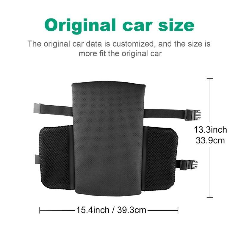 Leather For Tesla Model 3 Y Highland Juniper 2017-2025 Armrest Cushion Pad With 2 Storage Bags Central Console Protector Cover