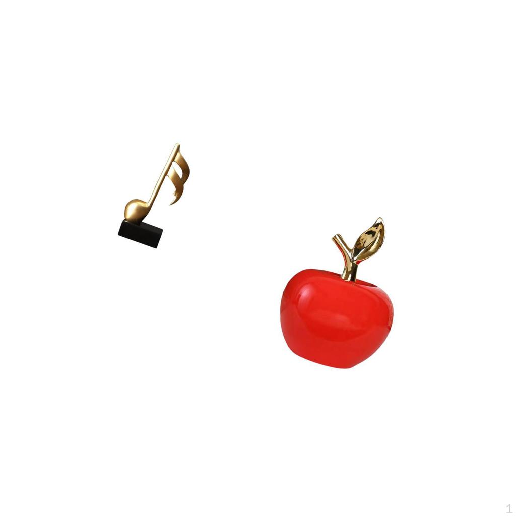 Creative Resin Music Note And Ceramic Sculpture Figurine Tabletop Ornament Centerpiece for Desk