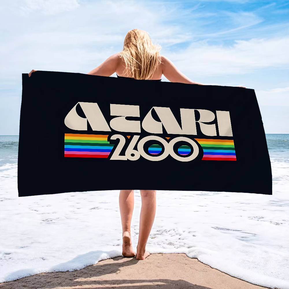 A-Atari Logo Microfiber Beach Towel Absorbent Quick dry Soft Yoga Swimming Resort Mountain Climbing Towel
