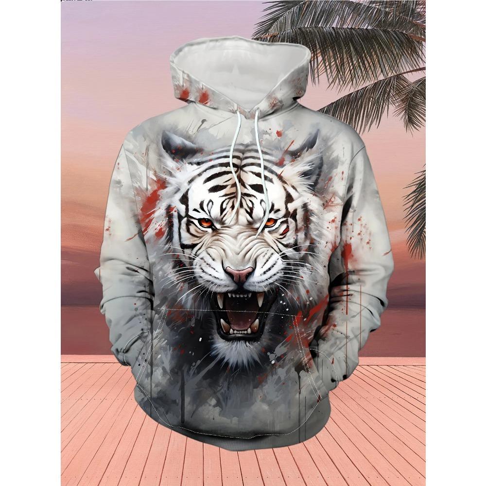 Animal Wolf graphic Men's Fashion 3D Print Outdoor Hoodie Streetwear Hoodies Hooded Front Pocket Designer Hoodie Sweatshirt