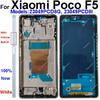 Mittelrahmen Gehäuse für Xiaomi Poco F5 Poco F5 Mittelrahmen Halter Abdeckung mit Linsenrahmen Lautstärketaste Ersatz Reparaturteile