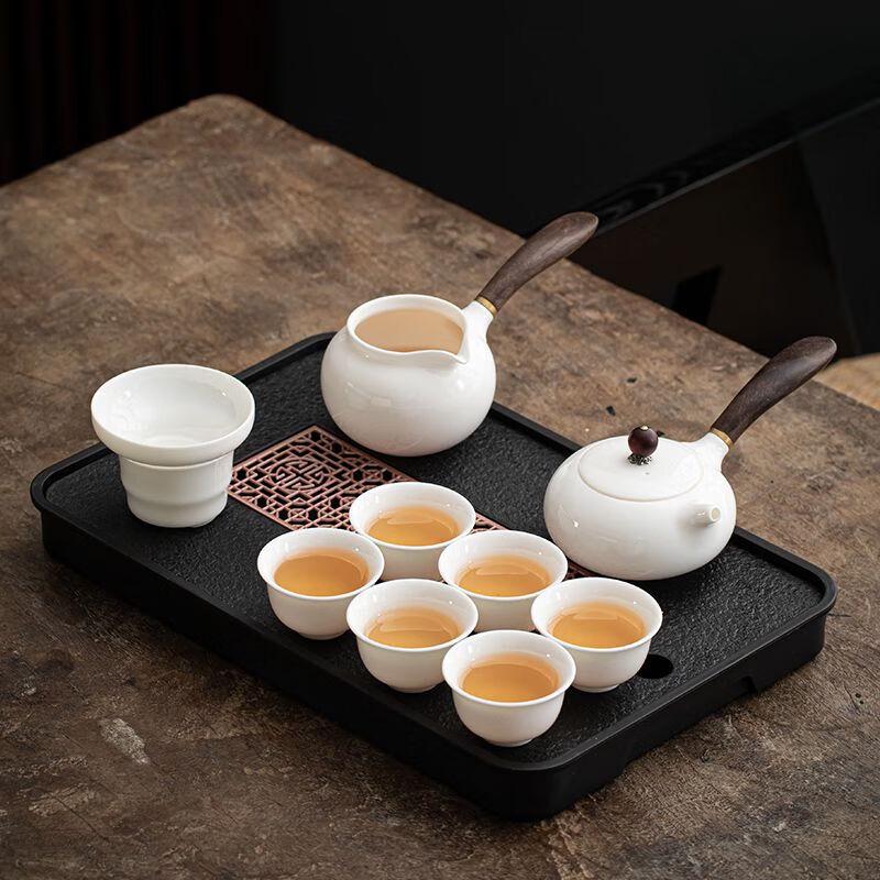 Qianyu White Porcelain Gongfu Tea Set with Auto Water Supply